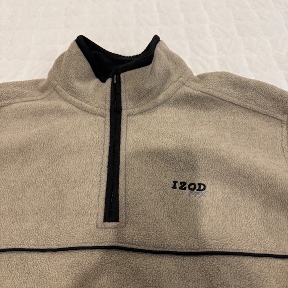 Izod Men's Cream Jacket - Picture 2 of 4